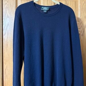 Brooks Brothers Cashmere Sweater Medium Navy